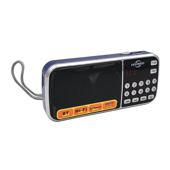 Blue Multifunctional Digital MP3 Pocket Speaker AM/FM Radio Bluetooth/USB/SD/AUX - Picture 1 of 5